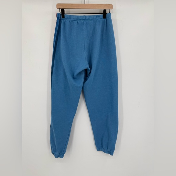 Aviator Nation 5 Stripe Sweatpants Ocean Blue Rainbow Stripe - Picture 8 of 14